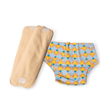 Cloth Diaper | Shell Blitz | Velcro Closure | Wrap On Style | With 2 Diaper Pads Free