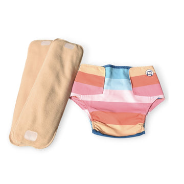 Cloth Diaper | Striper | Velcro Closure | Wrap On Style | With 2 Diaper Pads Free