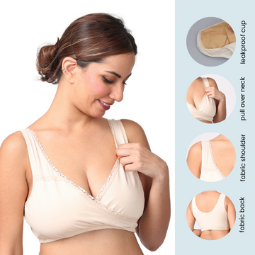 Pack Of 3 LeakProof Sleep Nursing Bras