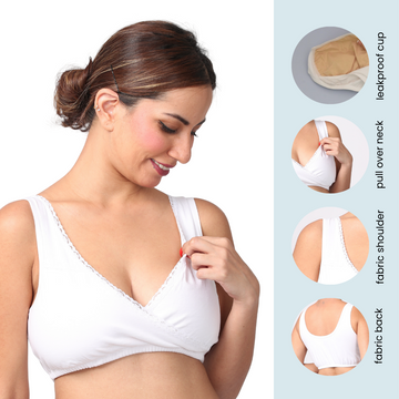 Pack Of 3 LeakProof Sleep Nursing Bras
