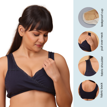Pack Of 3 LeakProof Sleep Nursing Bras
