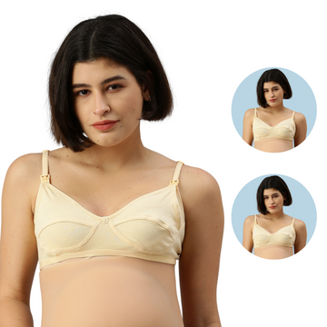 Pack Of 2 Nursing Bras-Skin
