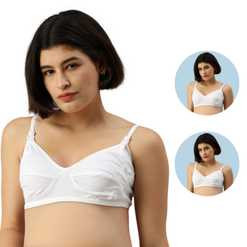 Pack Of 2 Nursing Bras-White