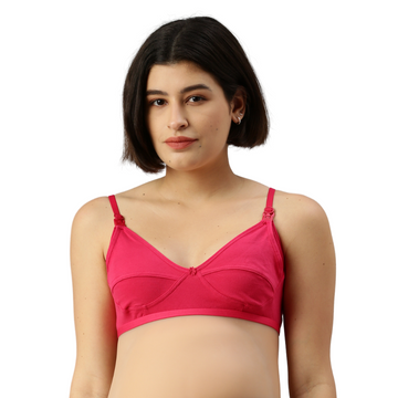 Nursing Bra-Dark Pink