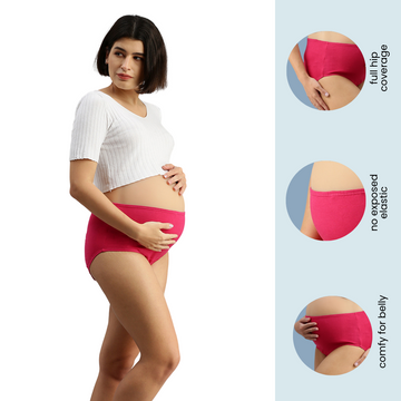 Pregnancy Panty | High Waist | Full Back Coverage | Pack of 2